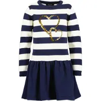 Blue Seven Vestido navy / branco