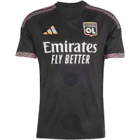 Adidas Camisa funcionais 'Olympique Lyonnais 26/27' azul claro / rosa claro / preto / branco