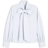 Tommy Hilfiger Blusa azul céu / branco
