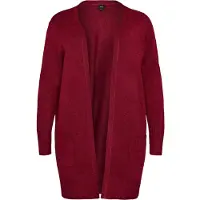 Zizzi Casaco de malha 'Casunny' vermelho escuro
