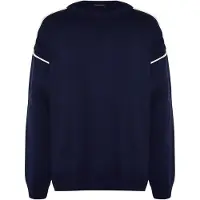 Trendyol Pullover navy / branco