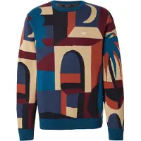Iriedaily Pullover 'Banks' areia / azul ciano / bordeaux / preto
