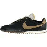 Nike Sapatilhas baixas 'Waffle Racer' bege / preto