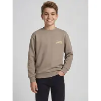 JJ REBEL Sweatshirt 'JREBELIJAH' camelo / amarelo claro