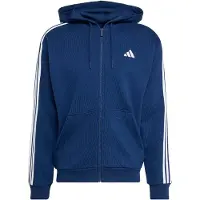 Adidas Casaco de treino em moletão 'Essentials' azul escuro / branco