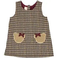 Chicco Vestido bege / castanho / bordeaux