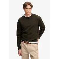 Superdry para homem. M2014701A Moletom Essential Stacked Logo verde escuro (L), Casual, Algodão