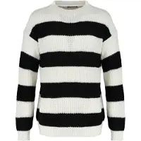 Trendyol Pullover preto / branco