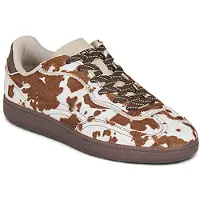 HOFF para mulher. 22619410 Sapatilhas de couro castanhas Park Print (37), Marrom, Plano, Cordão, Casual, Animal print