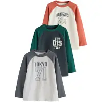 Next Camisola cinzento claro / cinzento escuro / verde escuro / laranja / branco