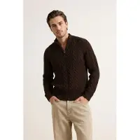 Trendyol Pullover castanho escuro