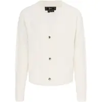 Faina Casaco de malha 'Festive' offwhite