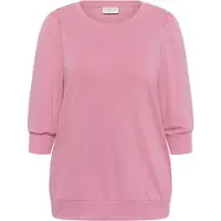 KAFFE CURVE Sweatshirt 'Annia' cor-de-rosa