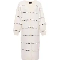 Faina Sobretudo de malha 'Festive' prata / offwhite