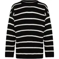 Trendyol Pullover preto / branco