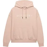 Superdry para mulher. W2012575A Moletom com capuz Luxe Relaxed rosa (S), Casual, Algodão