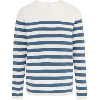Usha Pullover azul real / offwhite