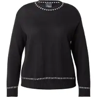 Marina Rinaldi Pullover 'PULVINO' preto / branco