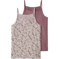 Name it Camiseta Interior Sem Mangas Violet Flower 13261336 2 Unidades