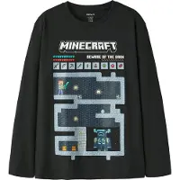Name it Camisola 'NKMAr Minecraft' opal / azul escuro / preto / offwhite