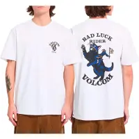 Volcom Camisa 'Bad Luck' bege / azul / preto / branco