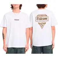 Volcom Camisa 'Linear' oliveira / laranja / branco