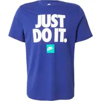 Nike Camisa azul / turquesa / branco