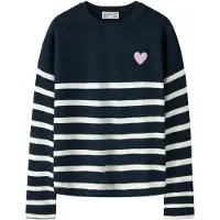 Name it Pullover 'NKFLine' azul escuro / branco