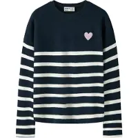 Name it Pullover 'NKFLine' azul escuro / branco