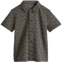 Next Camisa castanho escuro / preto