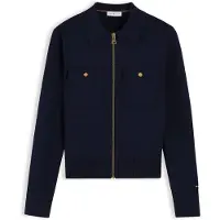 Tommy Hilfiger Casaco de malha azul escuro