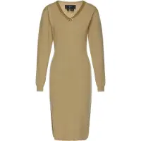 Faina Vestido bege escuro