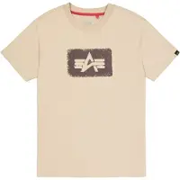 Alpha industries Camisa bege / castanho escuro