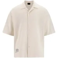 Ed Hardy Camisa bege / laranja / preto