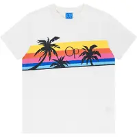 Ocean pacific Camisa 'Stocked' azul / amarelo / rosa / offwhite