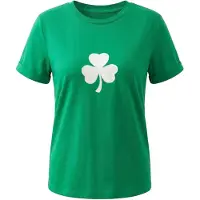 Usha Camisa verde / branco