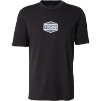 BOSS Camisa marinho / preto / offwhite