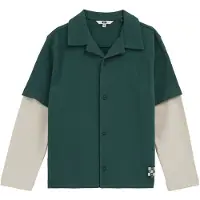 We fashion Camisa verde / branco