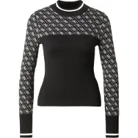 GUESS Pullover 'AUBREY' preto / branco