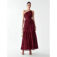 BWLDR Vestido 'Vincent' borgonha / merlot