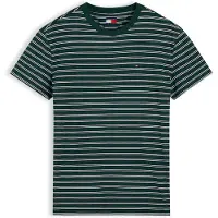 Tommy Hilfiger Camisa verde escuro / branco