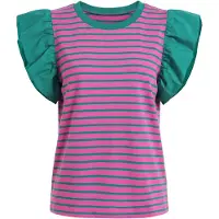 MyMo Pop Blusa verde / rosa