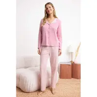 Trendyol Pijama rosa claro / branco