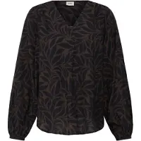Fransa Blusa 'FRARIANA' navy / castanho escuro