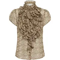 Saint tropez Blusa 'Lilja' cáqui