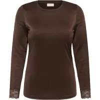 KAFFE CURVE Camisa 'Katey' mocha