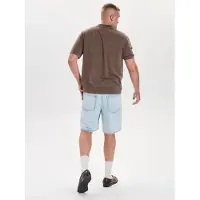 Dxnmxrk Calças de ganga 'DXHektor Relaxed Fit Denim Shorts Light Blue' azul claro