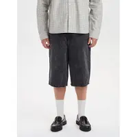 Dxnmxrk Calças de ganga 'DXHarri Black Wide Fit Denim Shorts' preto denim