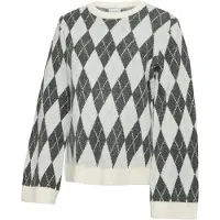 Mamalicious Pullover 'MLARGYLE VITA' areia / cinzento escuro