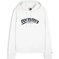 Tommy Hilfiger Sweatshirt 'ESS' preto / branco